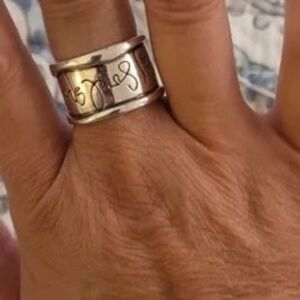 Shawn Kilinger "Hear My Soul Speak" SS ring - size 8 1/2